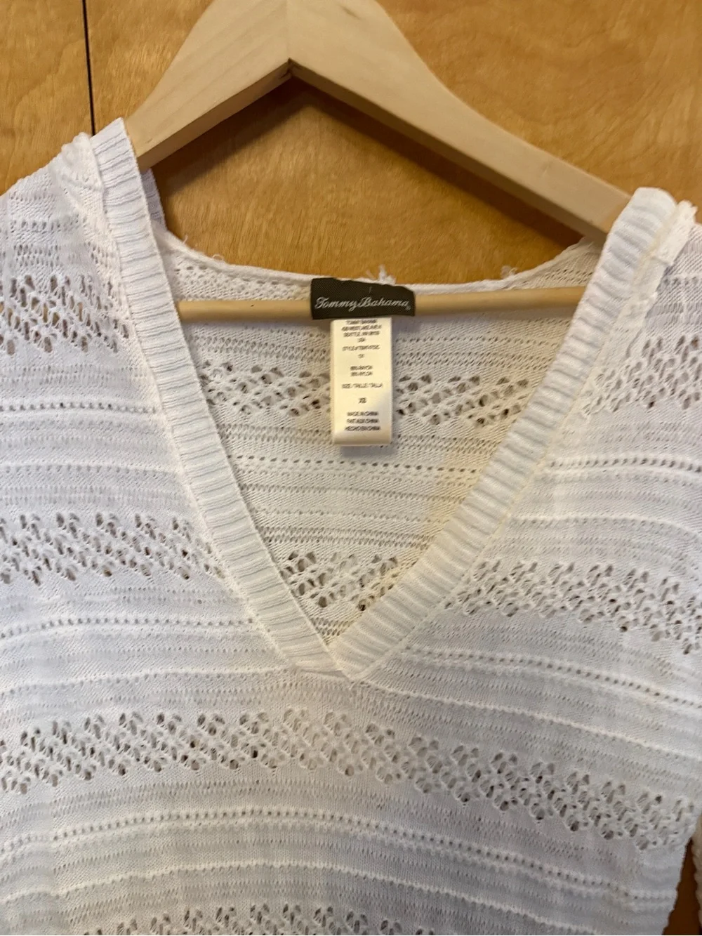 Tommy Bahama Crochet Hoodie Swim Cover